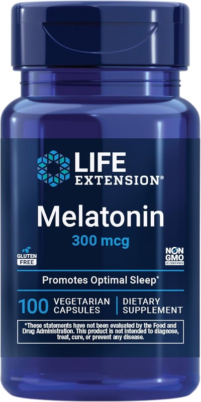 Life Extension Melatonin, 300 mcg (0.3 mg), Gentle Sleep Support