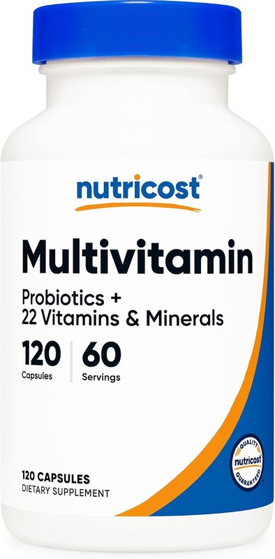 Nutricost Multivitamin with Probiotics, 120 Vegetarian Capsules