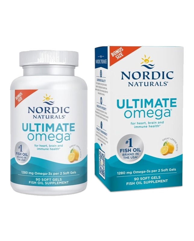 Nordic Naturals Ultimate Omega, Lemon, 90 Soft Gels (1280 mg)