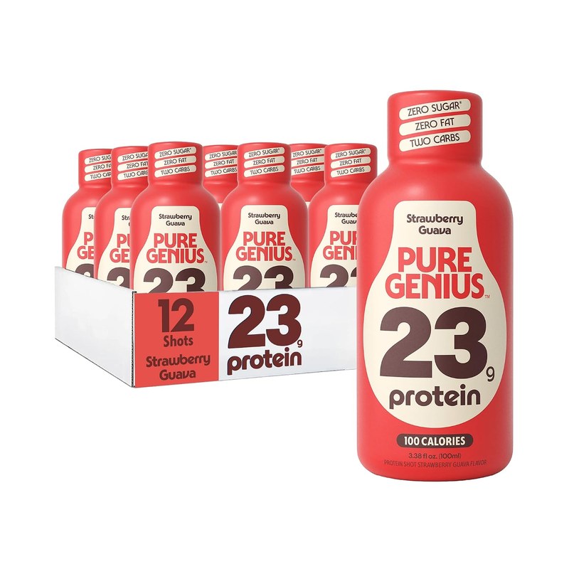 Pure Genius 23g Protein Shot, 100 Calories, No Sugar, 12 Shots